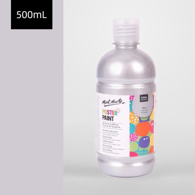 Màu Nước Poster Paint Mont Marte 500ml - Silver - MPST0012