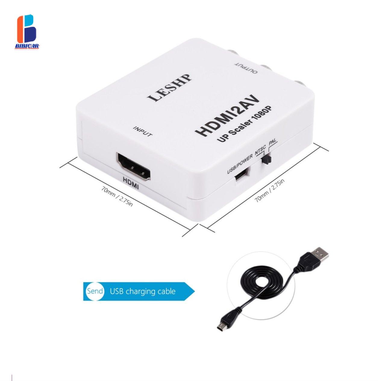 Đầu Chuyển Đổi Từ Leshp 1080p Hdmi Sang Av 3 Rca Chuyên Dụng