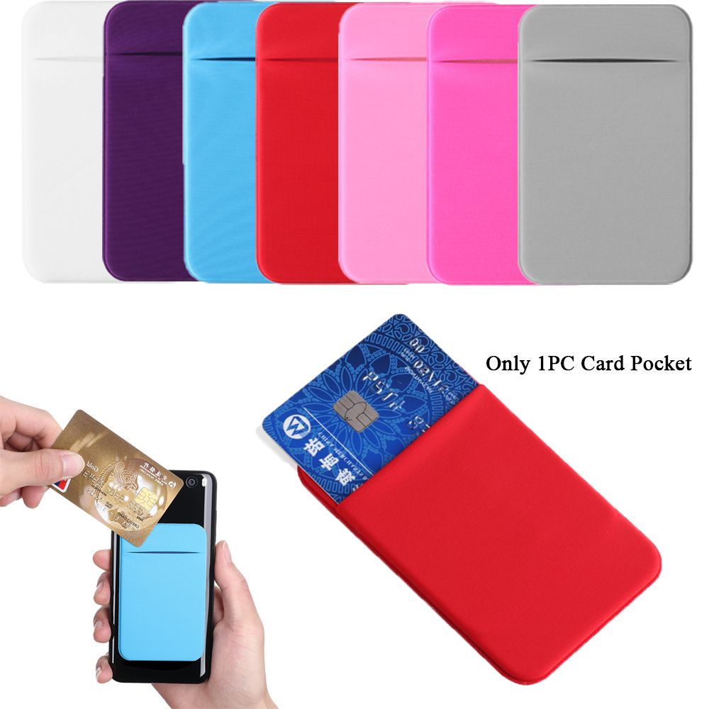 Túi đựng thẻ co giãn gắn sau điện thoại tiện dụng