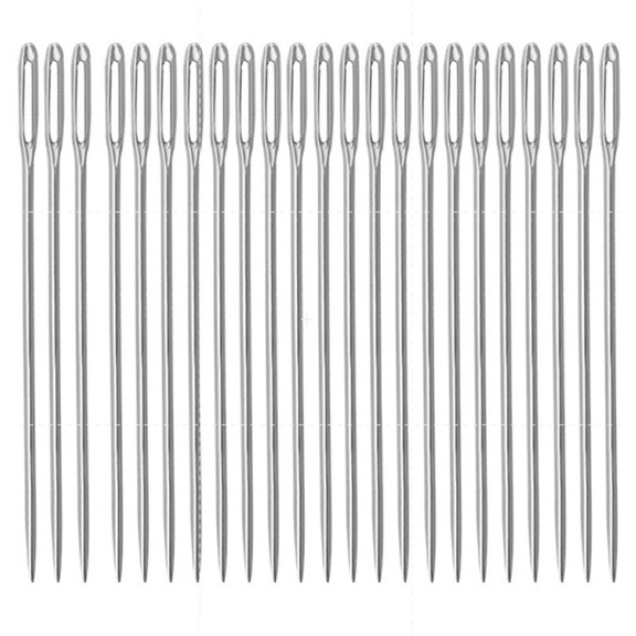 1 chiếc kim khâu inox, kim khâu len dài 5cm , khâu len sợi