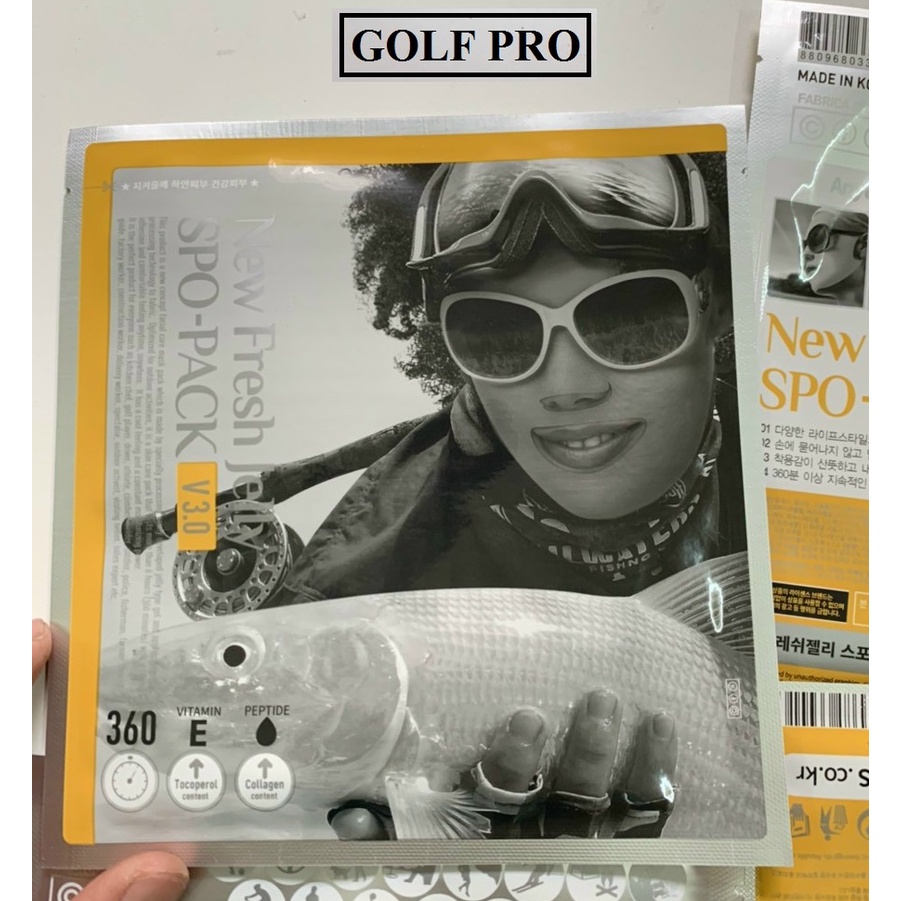Mặt nạ golf nam nữ Collagen chống nắng dưỡng da mặt khi lên sân nhập khẩu Hàn Quốc 1 chiếc