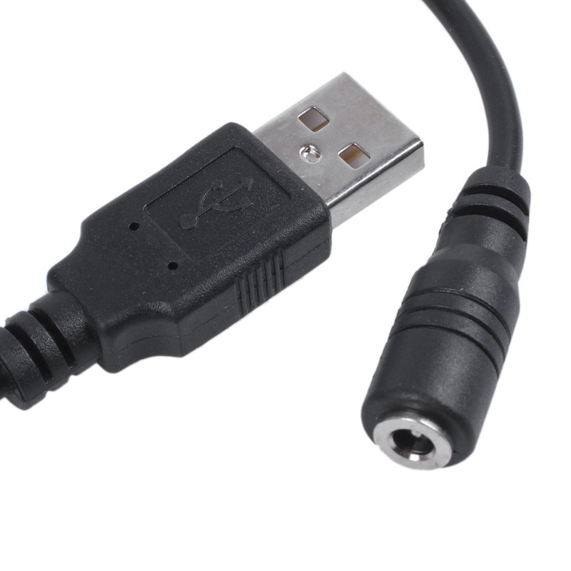 Cáp chuyển đổi từ lỗ cắm USB 2.0A sang phích cắm nguồn C 3.5 x 1.35mm