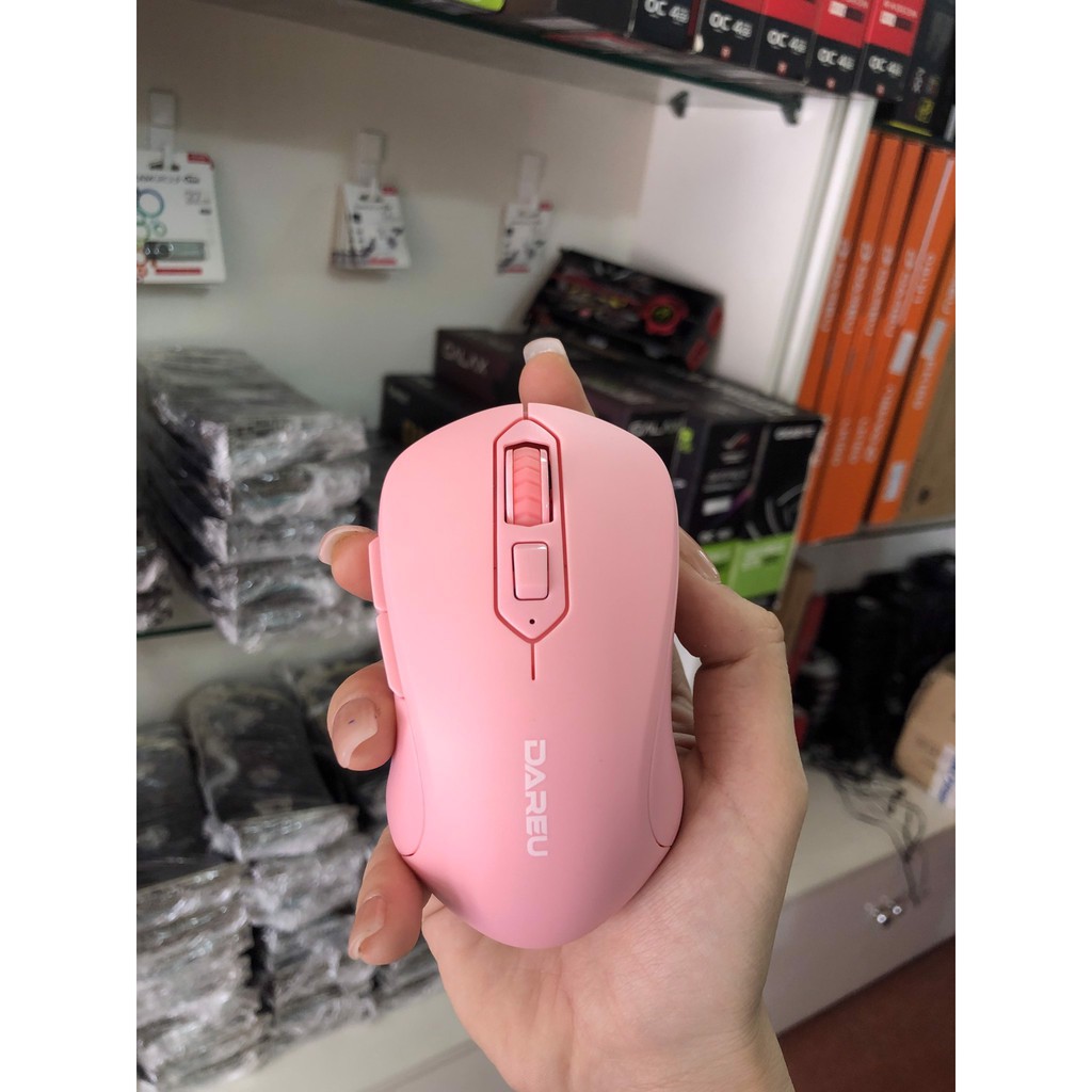 Chuột không dây DAREU LM115G Pink | Hàng chính hãng bảo hành 24 tháng lỗi 1 đổi 1 | BigBuy360 - bigbuy360.vn