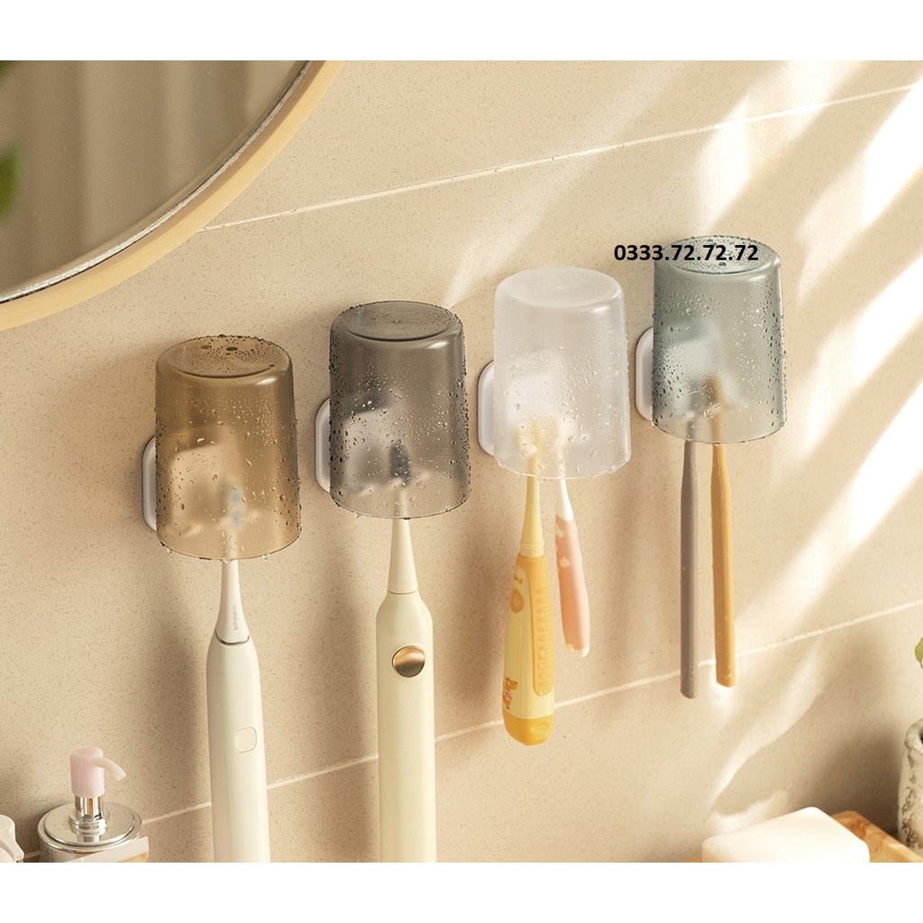 Giá kệ treo bàn chải đánh răng nhà tắm không cần khoan đục