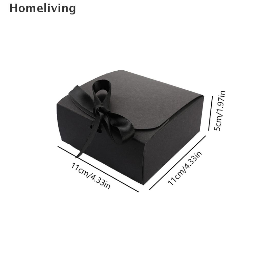 Hộp vuông đựng kẹo/quà tặng bằng giấy kraft cho lễ hội tiệc tùng