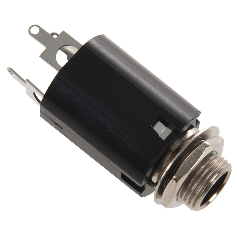 1 Giắc Cắm Đầu Cắm 6.35 Cho Đàn Guitar Màu Đen