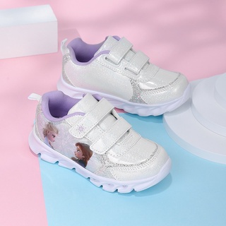 Giày thể thao công chúa Elsa cho bé 4-9 tuổi có đèn led phát sáng