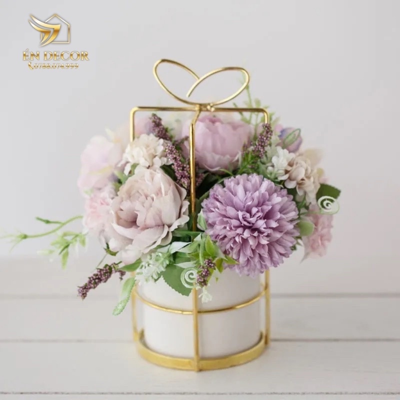 Lọ Hoa Kèm Hoa, Lọ Hoa Xinh Xắn, Trang Trí Nhà Cửa, Én Decor