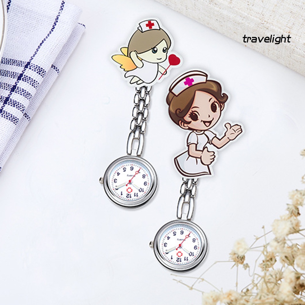 Đồng Hồ Bỏ Túi Dạ Quang Có Kẹp Tiện Dụng Cho Y Tá / Bác Sĩ