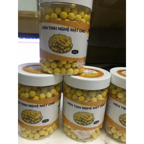 Combo 10 hũ viên nghệ mật ong, 10 hũ viên mầm matcha