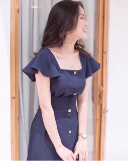 ĐẦM XANH TAY BÈO NÚT GỖ (KÈM VIDEO)