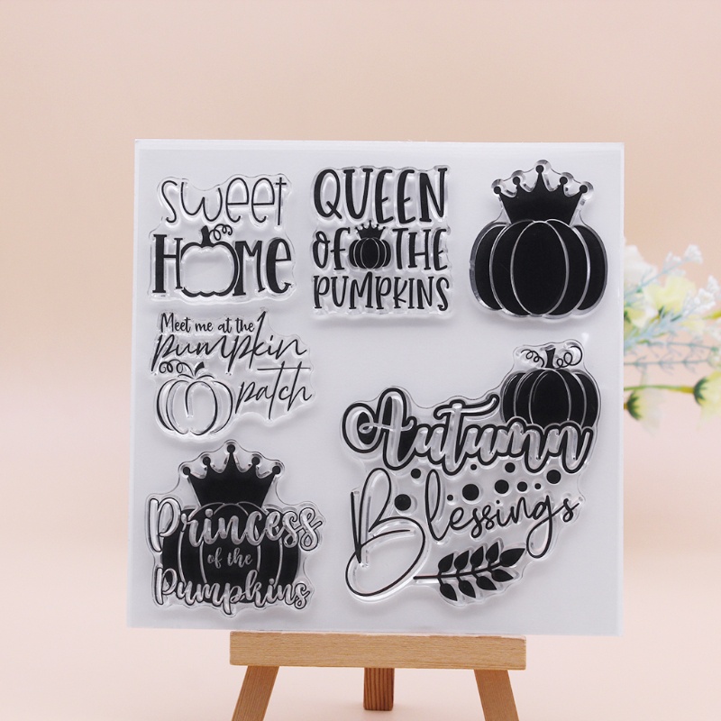 Con Dấu Silicone Trong Suốt In Nổi Họa Tiết Bí Ngô Mùa Thu Dùng Trang Trí Album Ảnh Diy | BigBuy360 - bigbuy360.vn