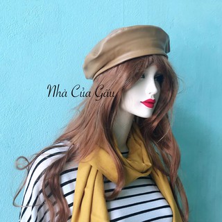 Mũ nồi beret da sang chảnh