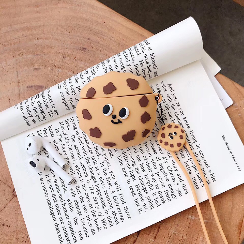 Ins popular biscuits airpods case airpods pro case Emojis cookie airpods 1 2 pro protective cover