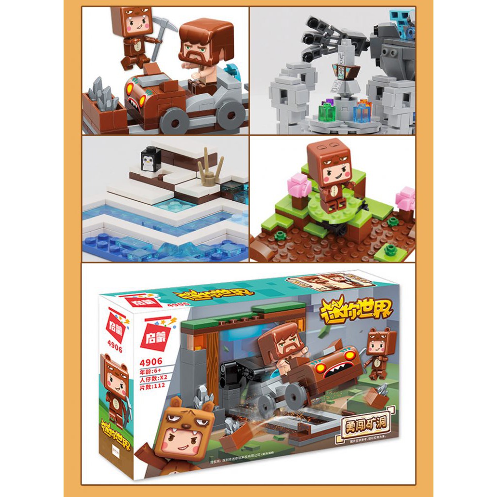 Lego Mini World khai thác mỏ 4906