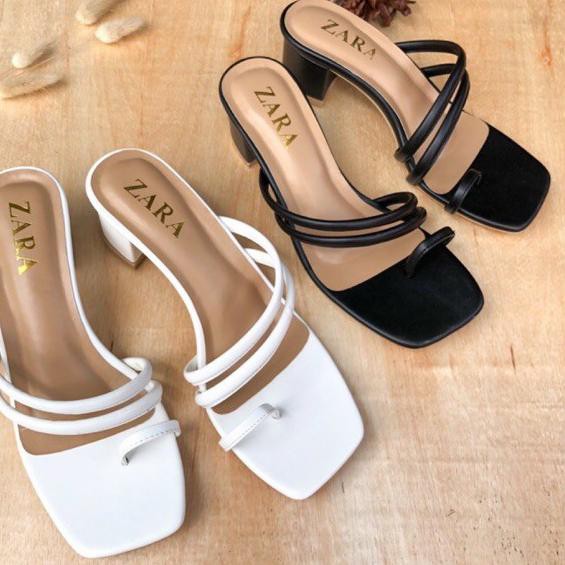 Giày Sandal Quai Ngang Mặt Kính Jun 535 Zara 051