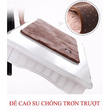 Thảm Lau Chân Len Mềm Mịn Thấm Hút Tốt Loại 1 Kích Thước 60cmx40xm