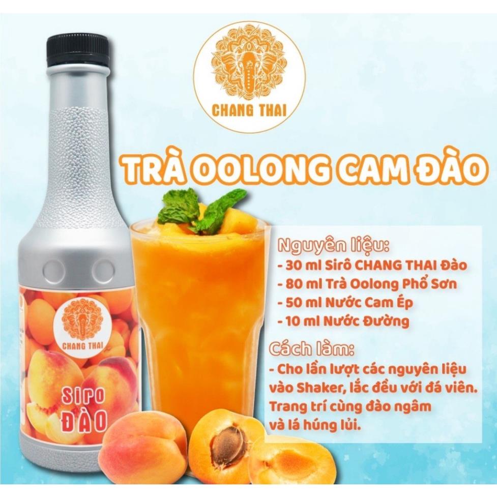 Siro Chang Thai Chai 1 Lít - Syrup Làm Trà Trái Cây Đủ Các Mùi Vị