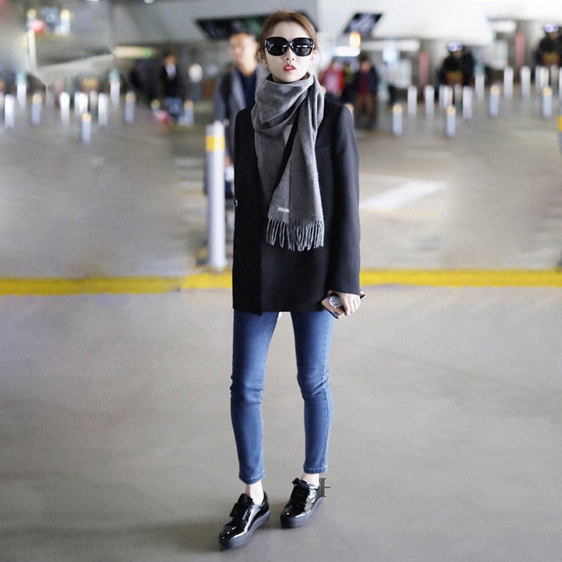 [free gift] Áo khoác vest len dày phong cách Hàn Quốc thời trang thu đông mới