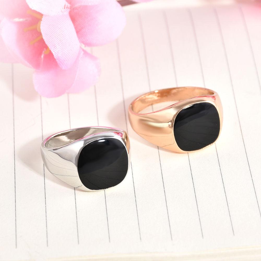 Nhẫn Hoa Hồng Size 8-12 Cho Nam|Trang Sức Đánh Bóng Màu Sắc Trơn