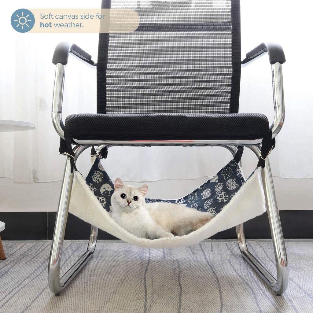Võng Treo Hai Mặt Mềm Mại Thoáng Khí Dành Cho Thú Cưng