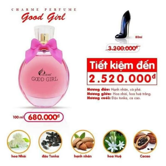 Nước Hoa Charme Good Girl | BigBuy360 - bigbuy360.vn