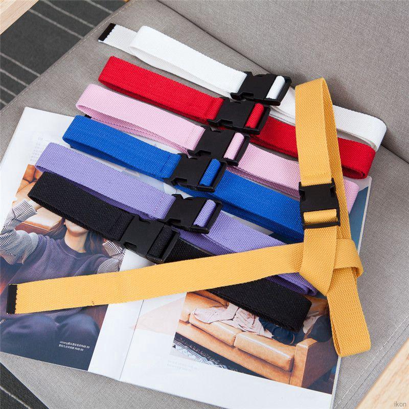 Nhập WAFACB15K giảm 15K_Thắt lưng vải bố phối khóa nhựa mềm thời trang