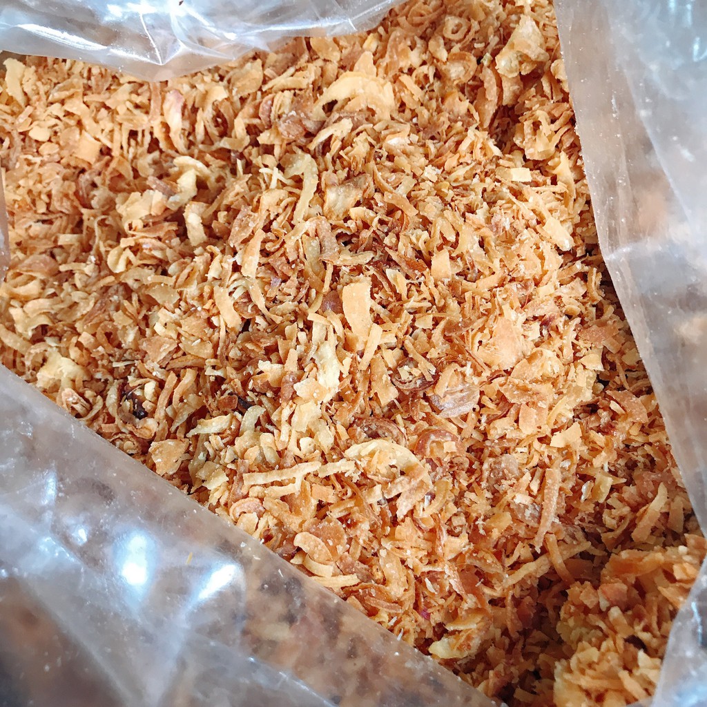 1kg hành phi loại thường dùng làm bánh tráng trộn