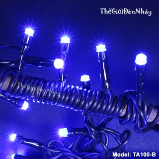 Đèn Chớp Nháy 10m- Xanh Dương - Chịu Nước - Bảo Hành 6 tháng - Thế Giới Đèn Nháy