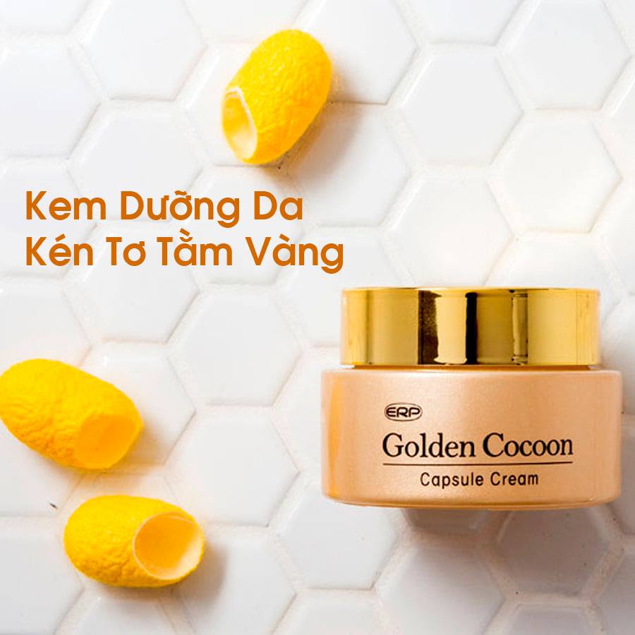 Kem Dưỡng Ẩm Chiết Xuất Kén Tơ Tằm Vàng Golden Cocoon 50Gr- Mỹ Phẩm Cao Cấp của Korea