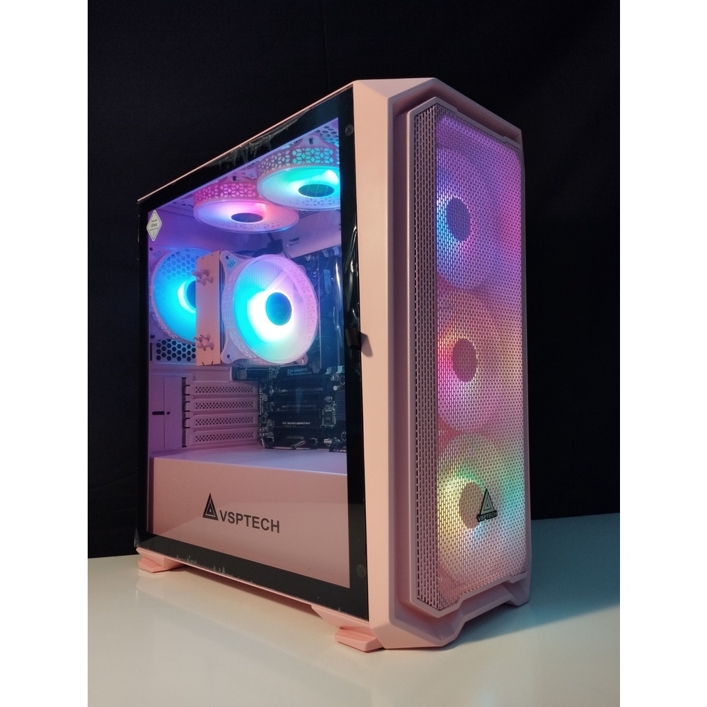 Full Bộ PC Core i5/Ram 8GB/SSD 128GB/HDD 500GB/VGA 750Ti kèm màn hình 24inch IPS FULL HD phím chuột cơ hồng xịn xò