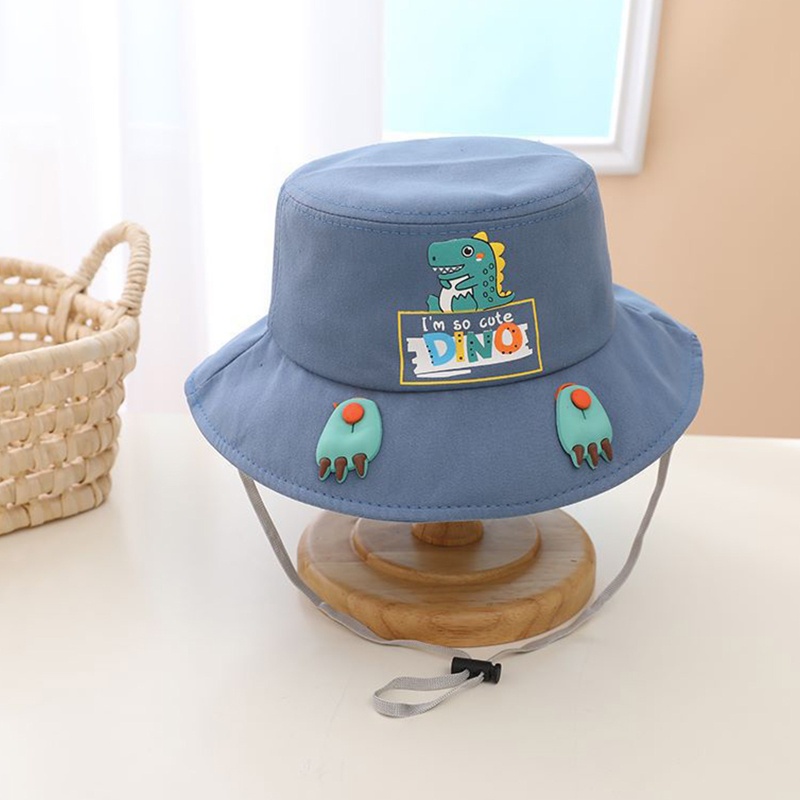 Nón Tai Bèo Hình Khủng Long Dễ Thương Có Thể Gấp Gọn Tiện Dụng Mang Theo Câu Cá / Cắm Trại