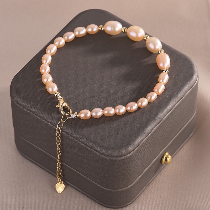 Vòng tay bạc 925 mix size 6 và 10ly - NT08 - Ngọc Trai Trường Thịnh