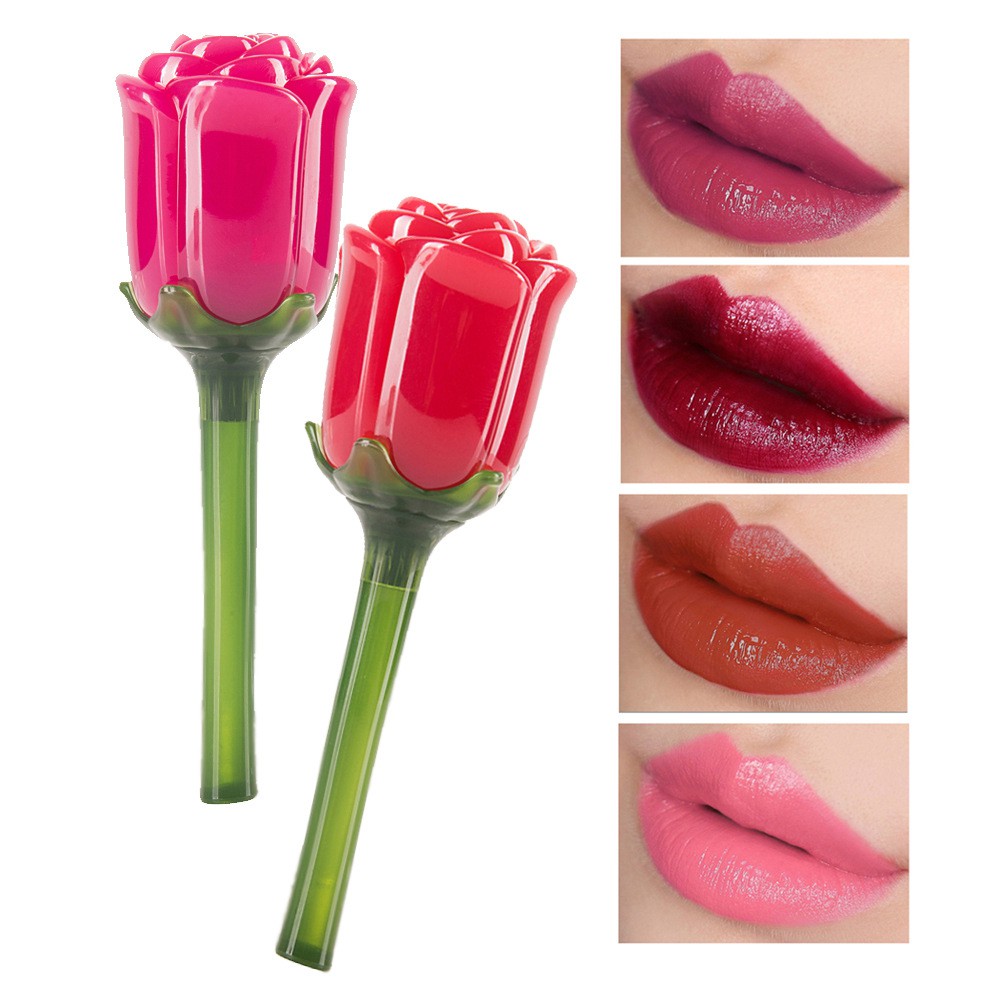 HANDAIYAN rose lip glaze is not easy to fade, non-stick cup gloss, waterproof non-marking lipstick, moisturizing