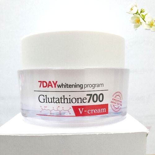 Kem Dưỡng Trắng Da 7Day Whitening Program Glutathione 700 V-Cream Hàn quốc