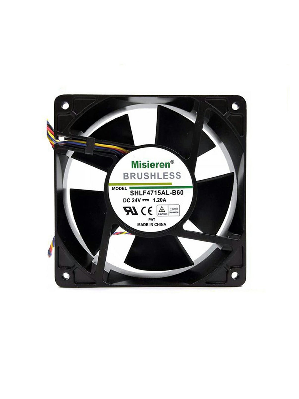 Misieren 12038 24V 1.20A 12CM Inverter Cooling Fan 181CFM Large Air Volume