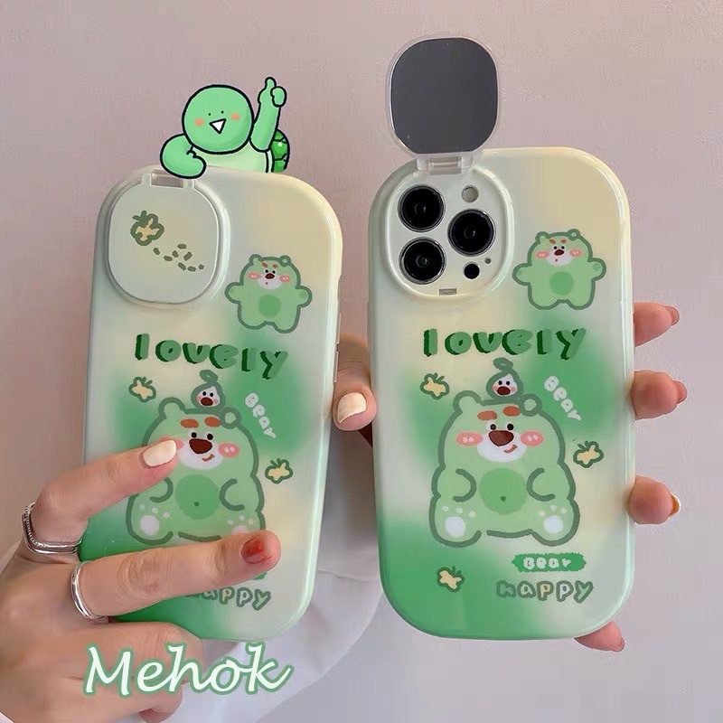 Ốp Kitty có gương thời trang 7plus 8plus x xsmax 11 11promax 12 12promax 13 13promax