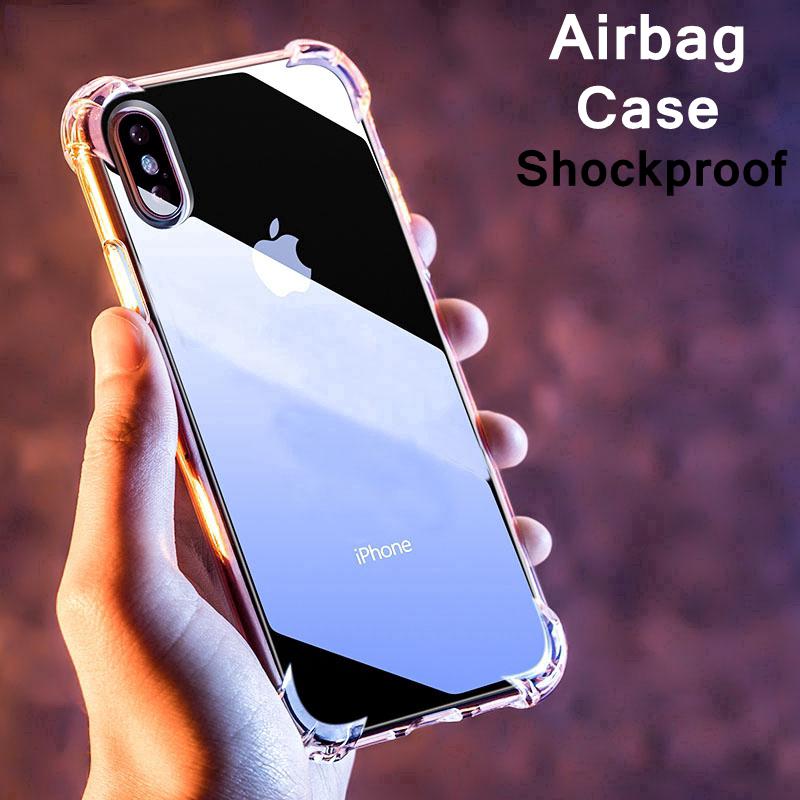 Ốp lưng trong suốt cho điện thoại iPhone XR X 10 5 5s se iPhone XS Max 7 8 6 s Plus 11 Pro Max