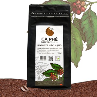 Cafe dạng Hạt nguyên chất 100% Robusta Hảo Hạng - Light coffee - Gói 100g - 200g - 250g - 500g