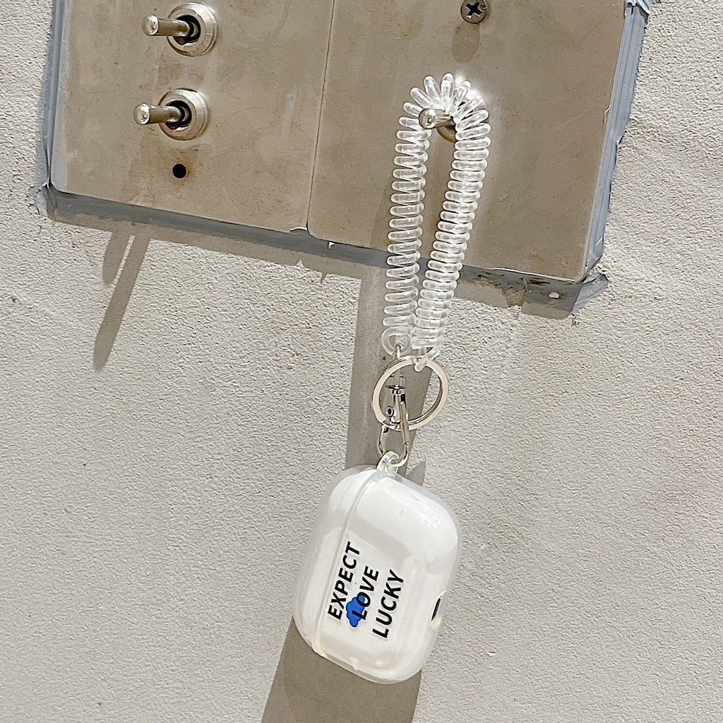 Vỏ Bảo Vệ Hộp Sạc Tai Nghe airpods 1 2 Pro 3rd Generation Pro 1/2 Trong Suốt Chống Sốc Họa Tiết Hoạt Hình Kèm Dây Đeo Kiểu Nhật Hàn