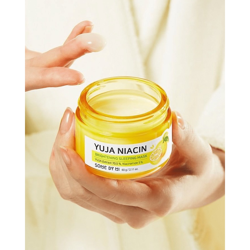 Mặt Nạ Ngủ Dưỡng Trắng Sáng Da Some By Mi Yuja Niacin 30 Days Miracle Brightening Sleeping Mask 60g