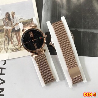 Đồng hồ nữ DIMINI dây lưới nam châm cao cấp DIM1-4