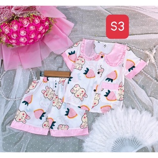 Bộ pizama lụa mango sz 22-32kg