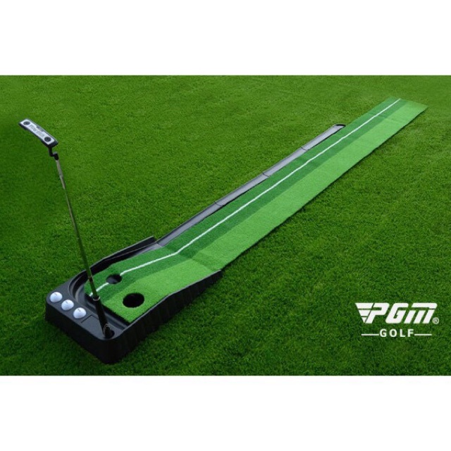 Bộ Thảm Tập Golf putting 2 color cao cấp có đường dẫn Bóng Về -Chính hãng pGM