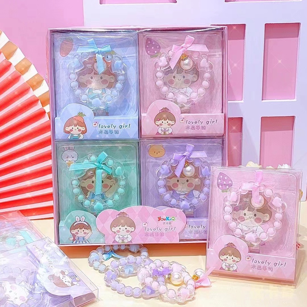 Vòng Tay Chuỗi Hạt Pha Lê Sương Mù Ngôi Sao Dew Hoạt Hình Dễ Phối Đồ Giá Trị Cao Cấp