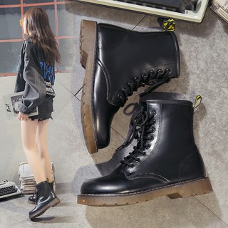 Giày Bốt Nữ Dr Marten Đế Êm Cổ Lửng H80