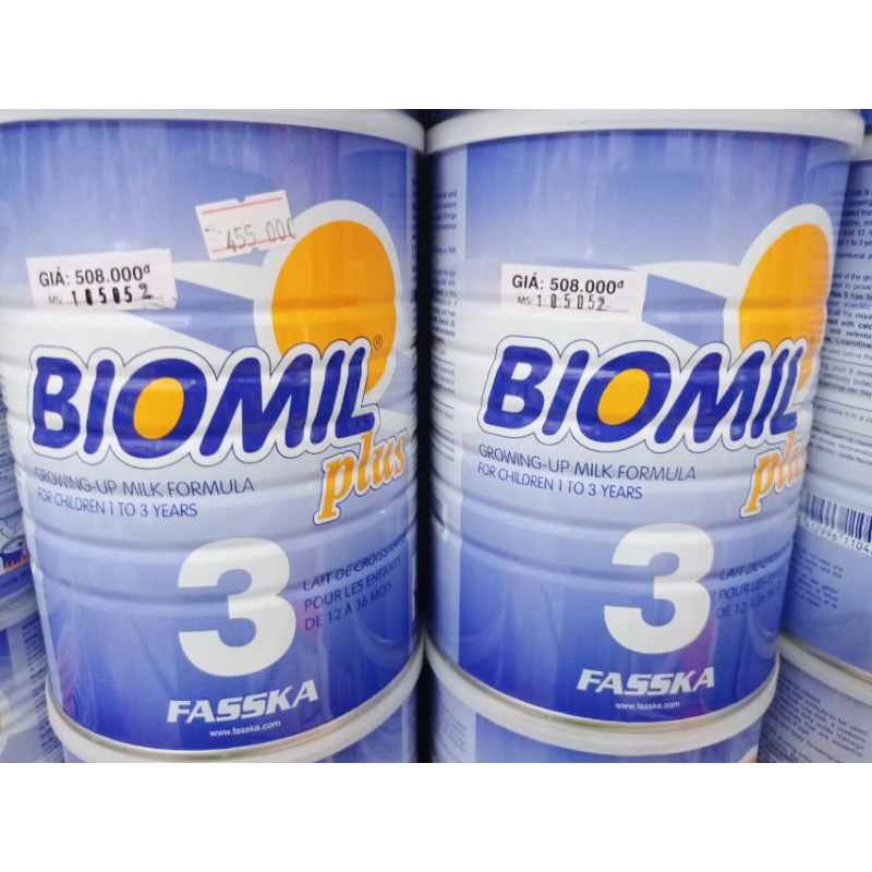 Sữa Biomil 3(800g) chính hãng có mã số đáy lon