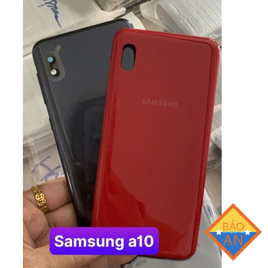 Nắp lưng Samsung A10 zin ( có kính cam và nút bấn)