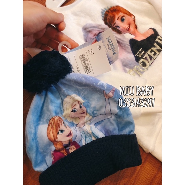 Mũ len elsa bé gái du xin