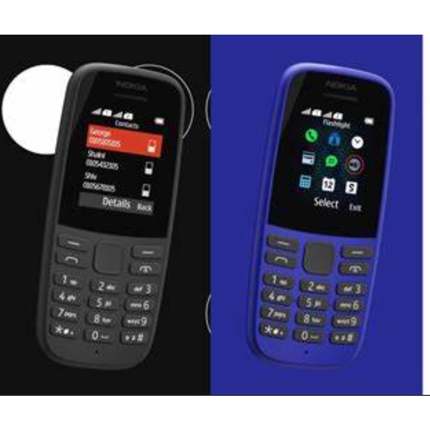 Điện thoại NK 105 giá thấp 2 sim 2 sóng, tặng 2 pin hộp cao cấp